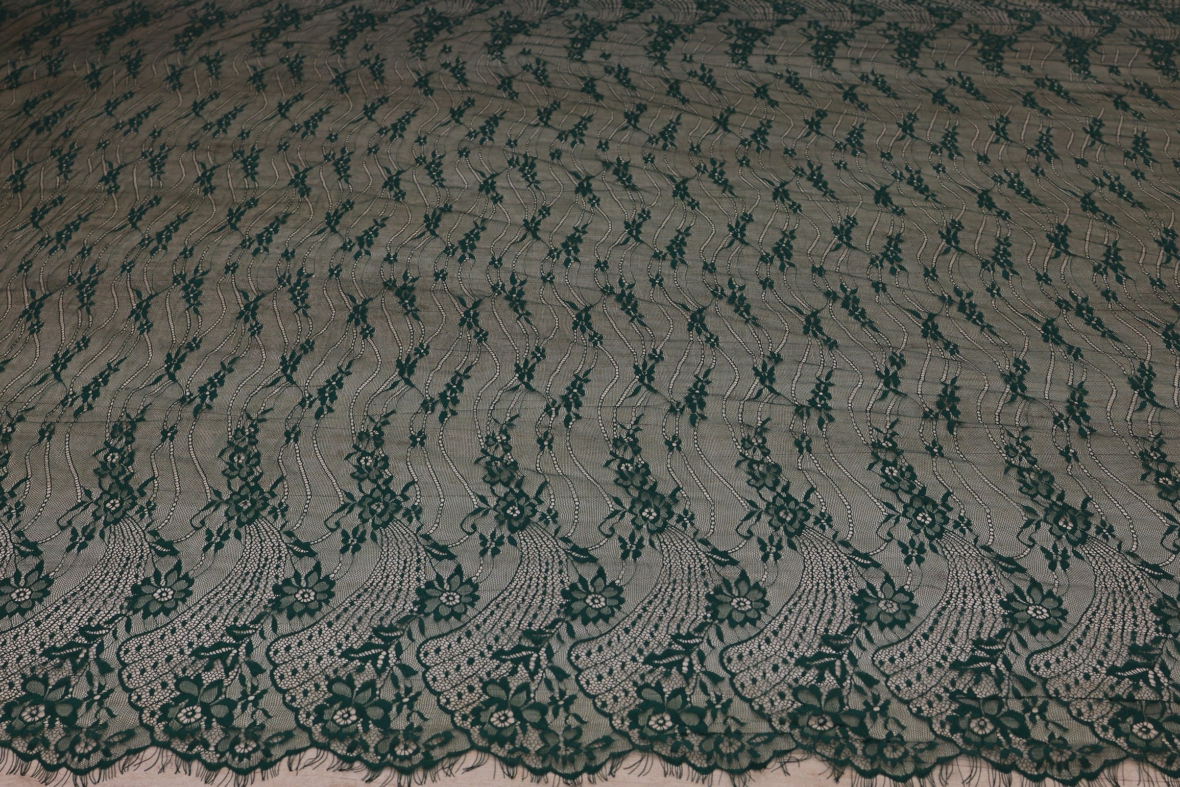 Dantela Chantilly Verde - 117