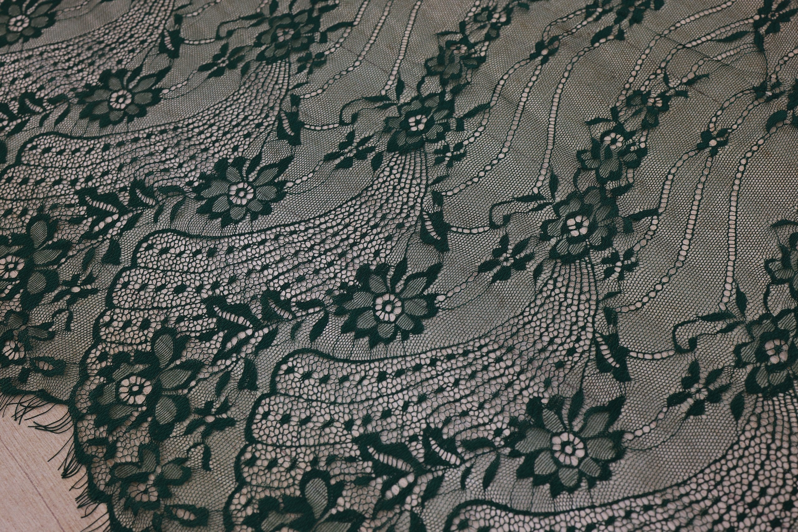 Dantela Chantilly Verde - 117