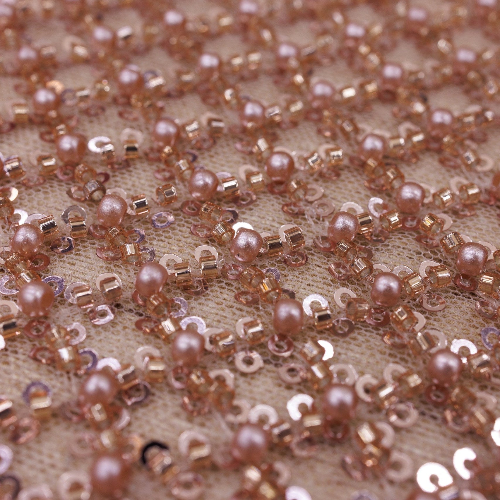 Broderie M4 Roze Gold la metru