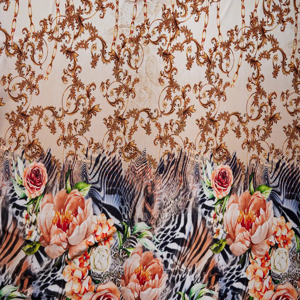 Imitatie Matase Cu Imprimeu M46 - Ahura