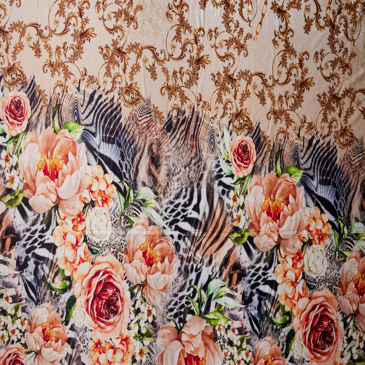 Imitatie Matase Cu Imprimeu M51 - Ahura