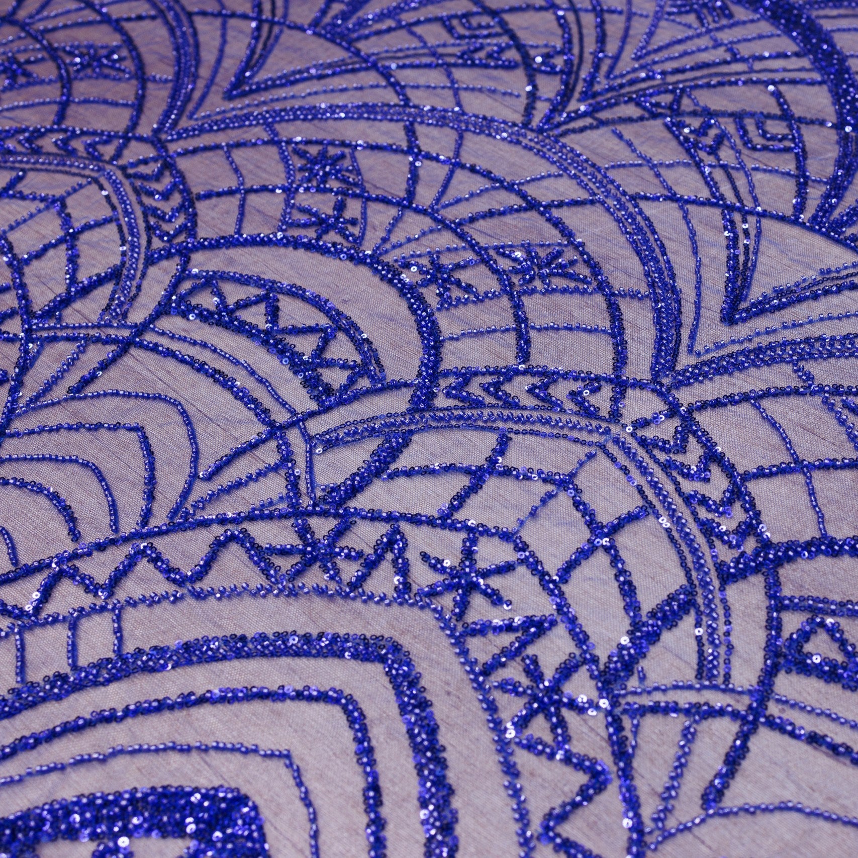 Broderie A32 Albastru la metru