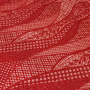 Broderie de lux tip dantela cu margele si paiete cusute manual A78 - Rosu