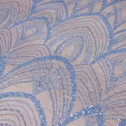 Broderie M14 Bleu la metru