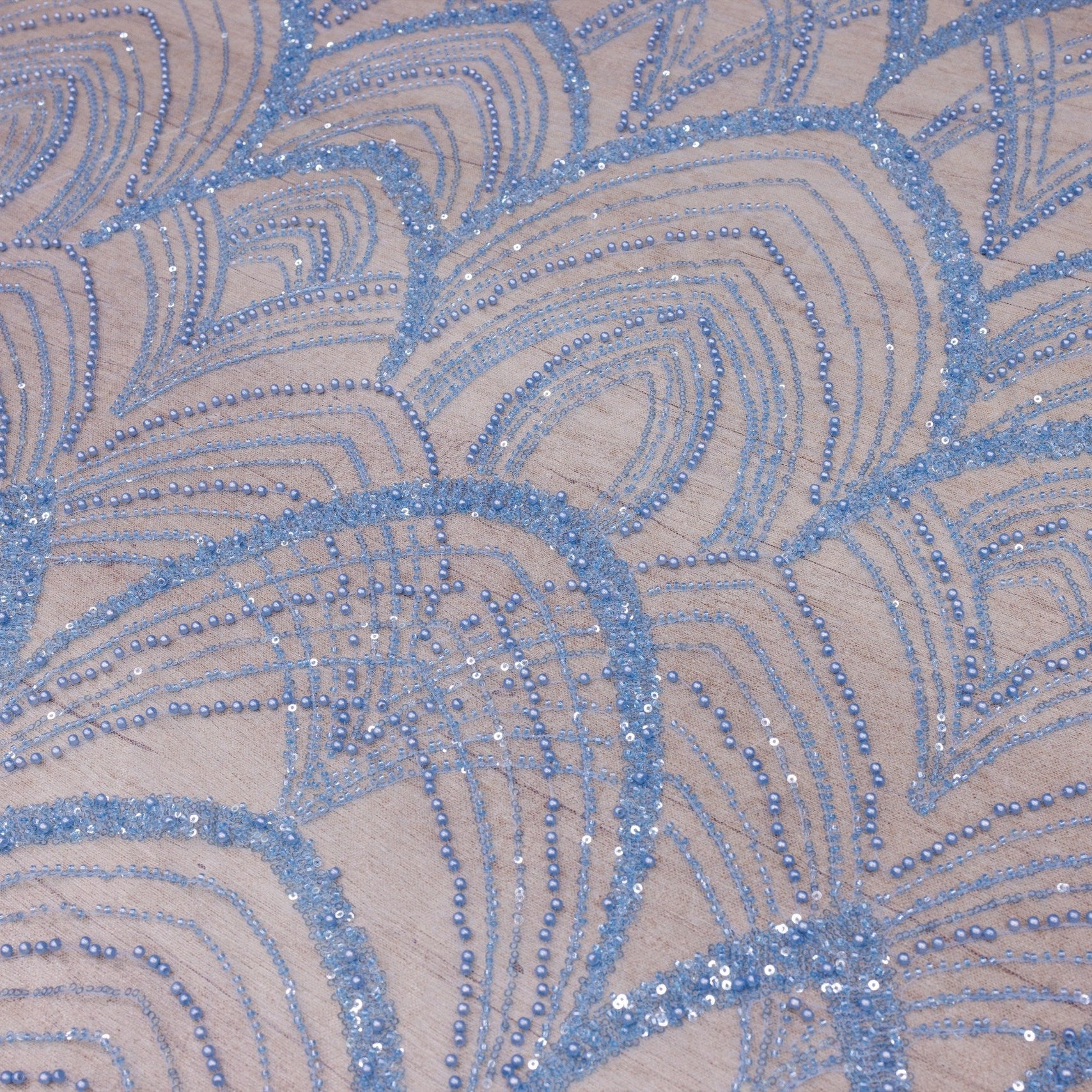 Broderie M14 Bleu la metru