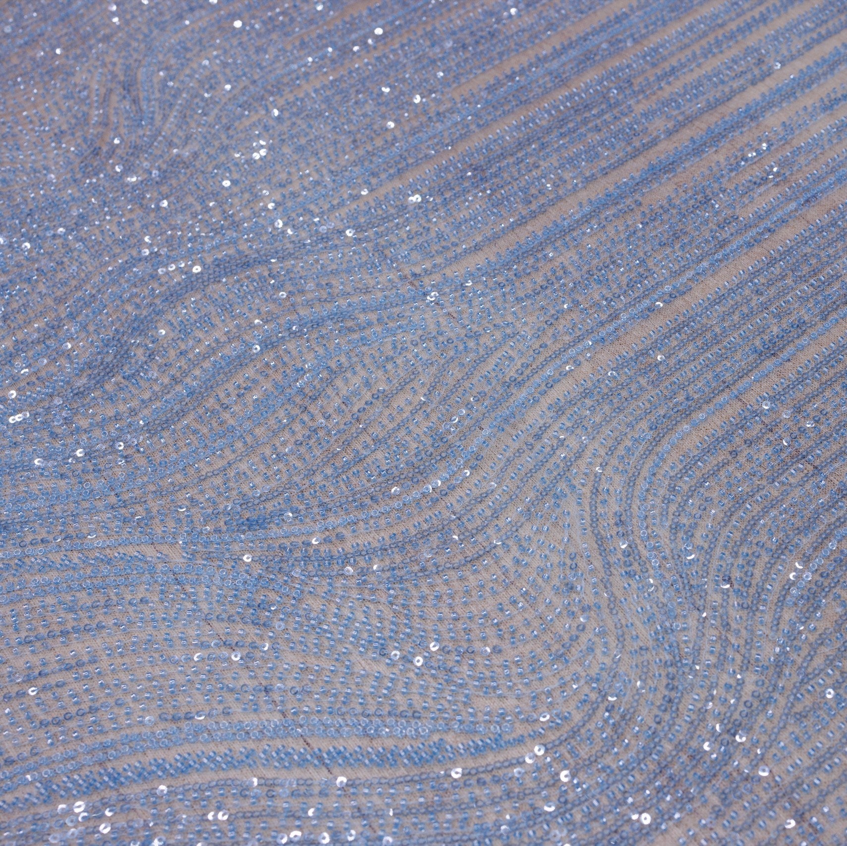 Broderie A63 Bleu la metru