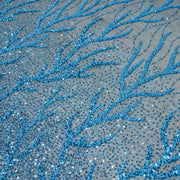 Broderie A69 Bleu la metru