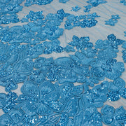 Broderie A85 Bleu la metru