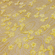 Broderie de lux A90 Galben la metru