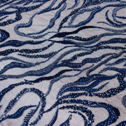 Broderie de lux B65 Bleumarin la metru