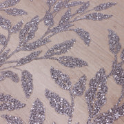 Broderie tip dantela cu perle/margele si paiete B11 - Argintiu