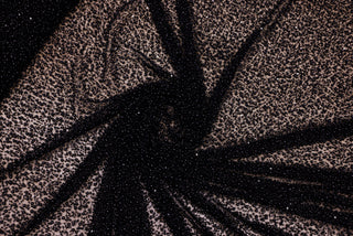 Broderie tip dantela cu perle/margele si paiete I9 - Negru