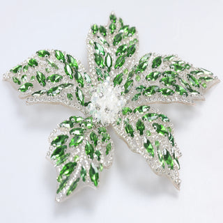 Floare Decorativa Aplicabila cu Strasuri\Cristale 18 cm - Ahura