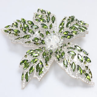 Floare Decorativa Aplicabila cu Strasuri\Cristale 18 cm - Ahura