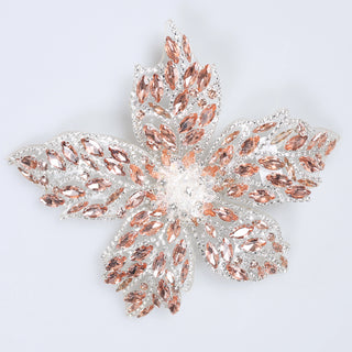 Floare Decorativa Aplicabila cu Strasuri\Cristale 18 cm - Ahura