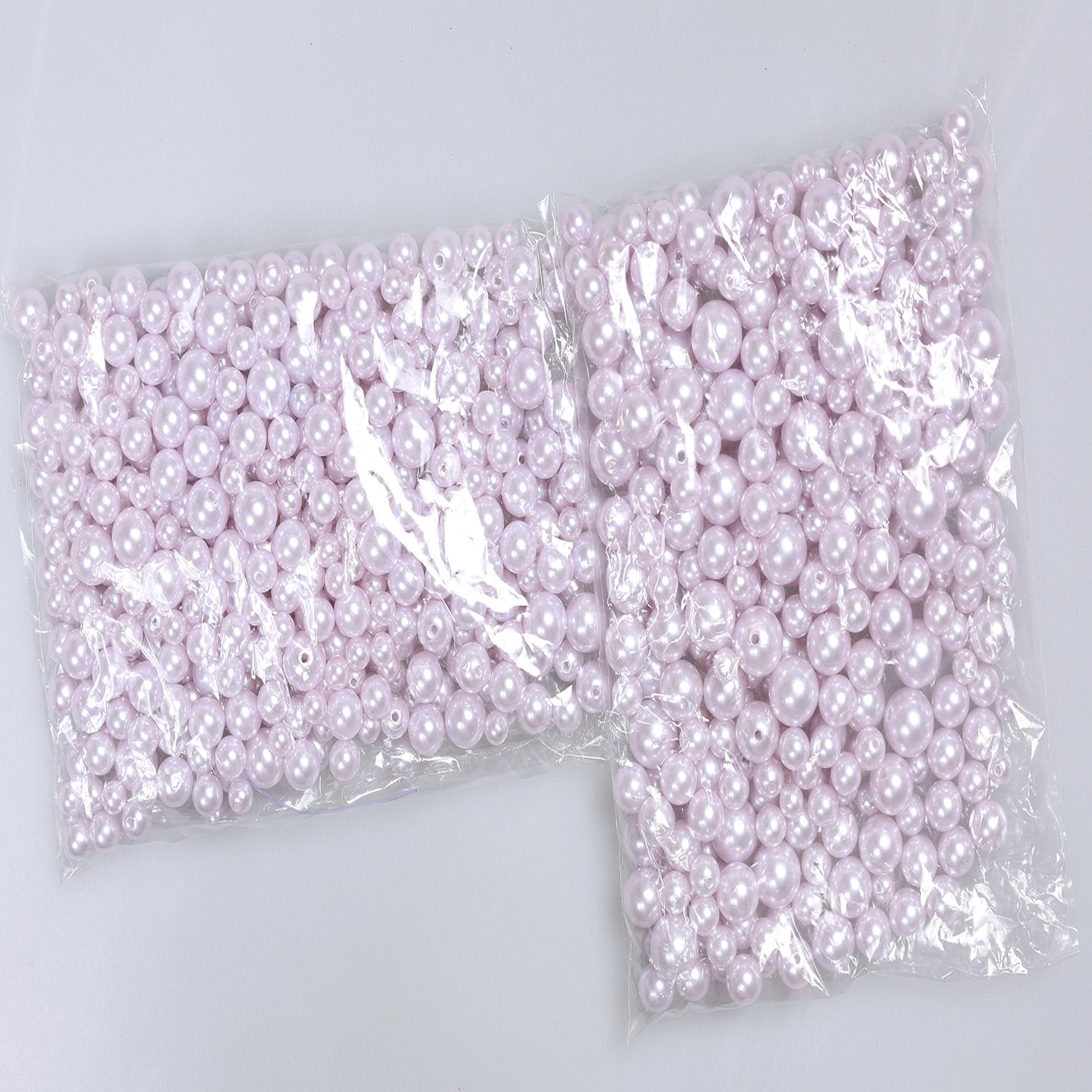 Perle de cusut mixte roz pal