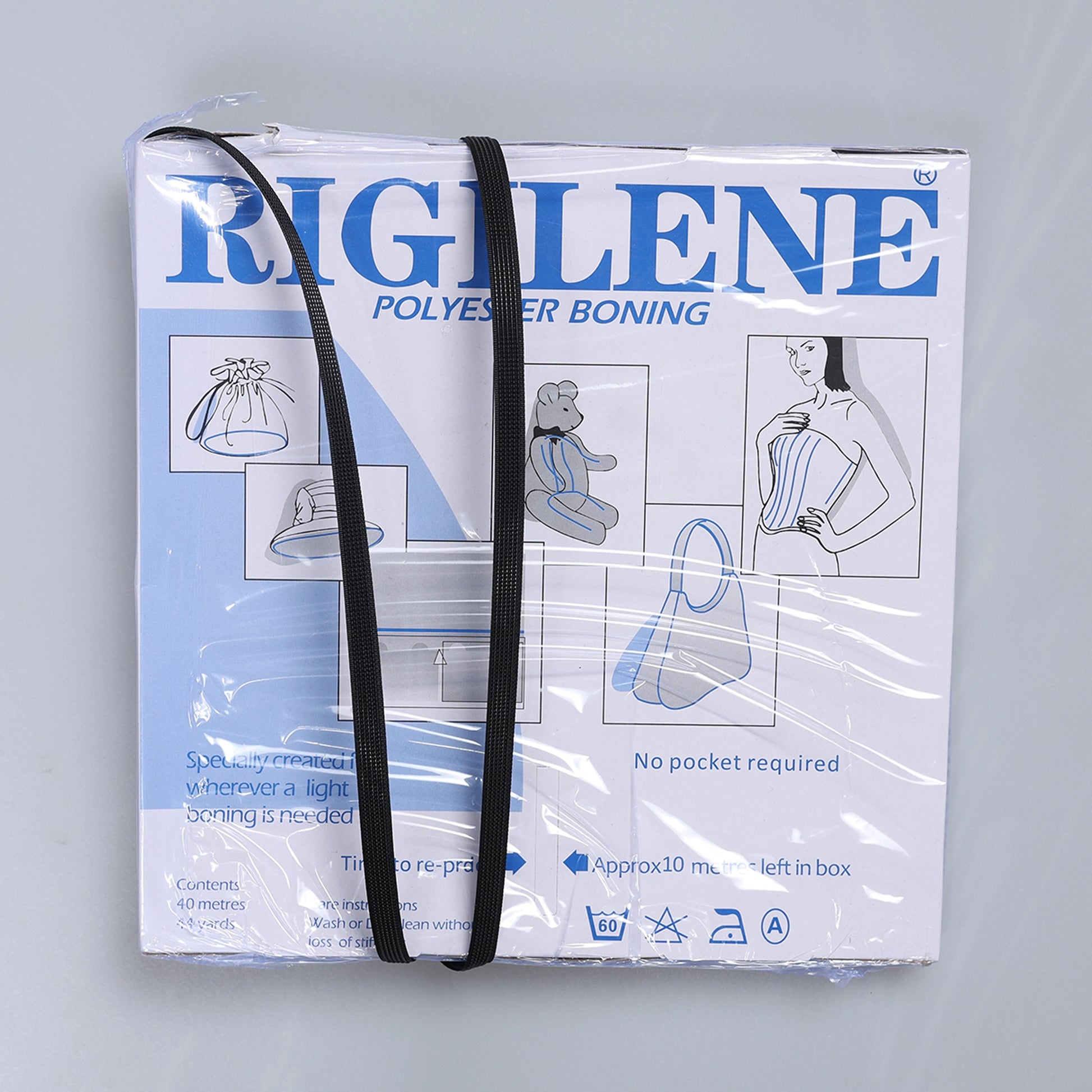 Balenă de corseterie 0,8 cm negru