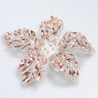Floare Decorativa Aplicabila cu Strasuri\Cristale 18 cm - Ahura