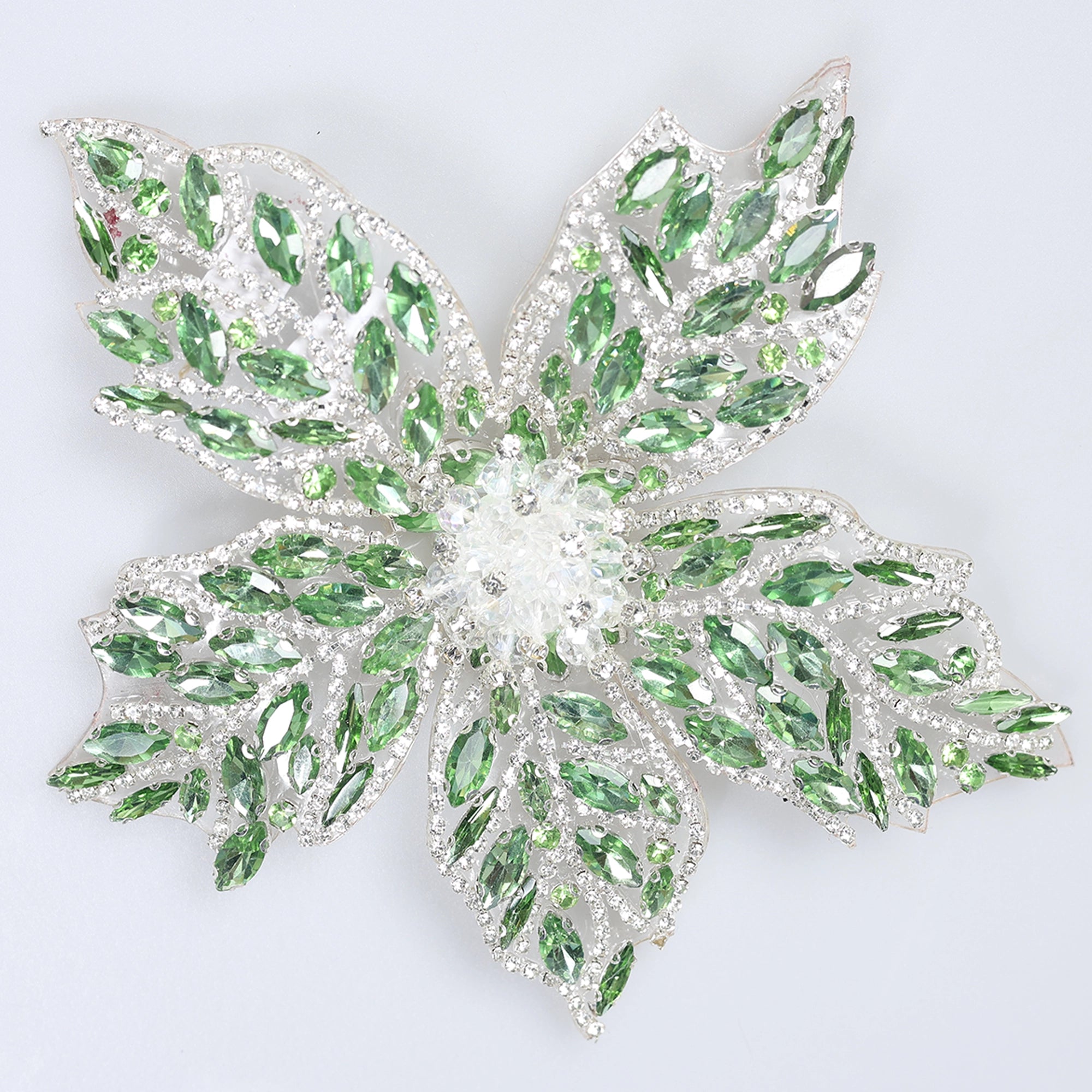 Floare Decorativa Aplicabila cu Strasuri\Cristale 18 cm - Ahura