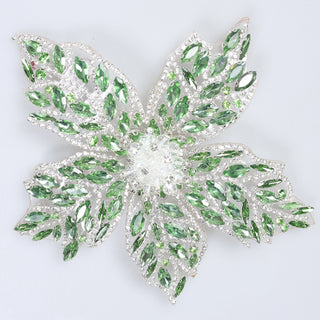 Floare Decorativa Aplicabila cu Strasuri\Cristale 18 cm - Ahura