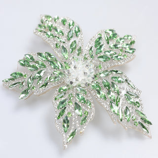 Floare Decorativa Aplicabila cu Strasuri\Cristale 18 cm - Ahura