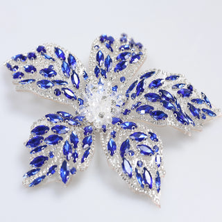 Floare Decorativa Aplicabila cu Strasuri\Cristale 18 cm - Ahura