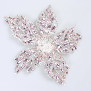 Floare Decorativa Aplicabila cu Strasuri\Cristale 18 cm - Ahura