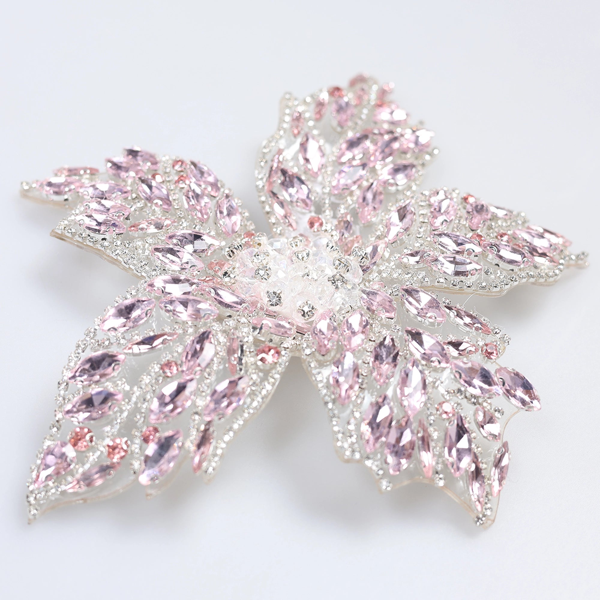 Floare Decorativa Aplicabila cu Strasuri\Cristale 18 cm - Ahura
