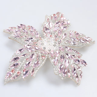 Floare Decorativa Aplicabila cu Strasuri\Cristale 18 cm - Ahura