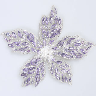 Floare Decorativa Aplicabila cu Strasuri\Cristale 18 cm - Ahura