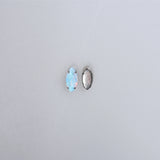 Piatră pentru cusut tip lacrimă 1.5x0.7 cm