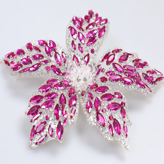Floare Decorativa Aplicabila cu Strasuri\Cristale 18 cm - Ahura