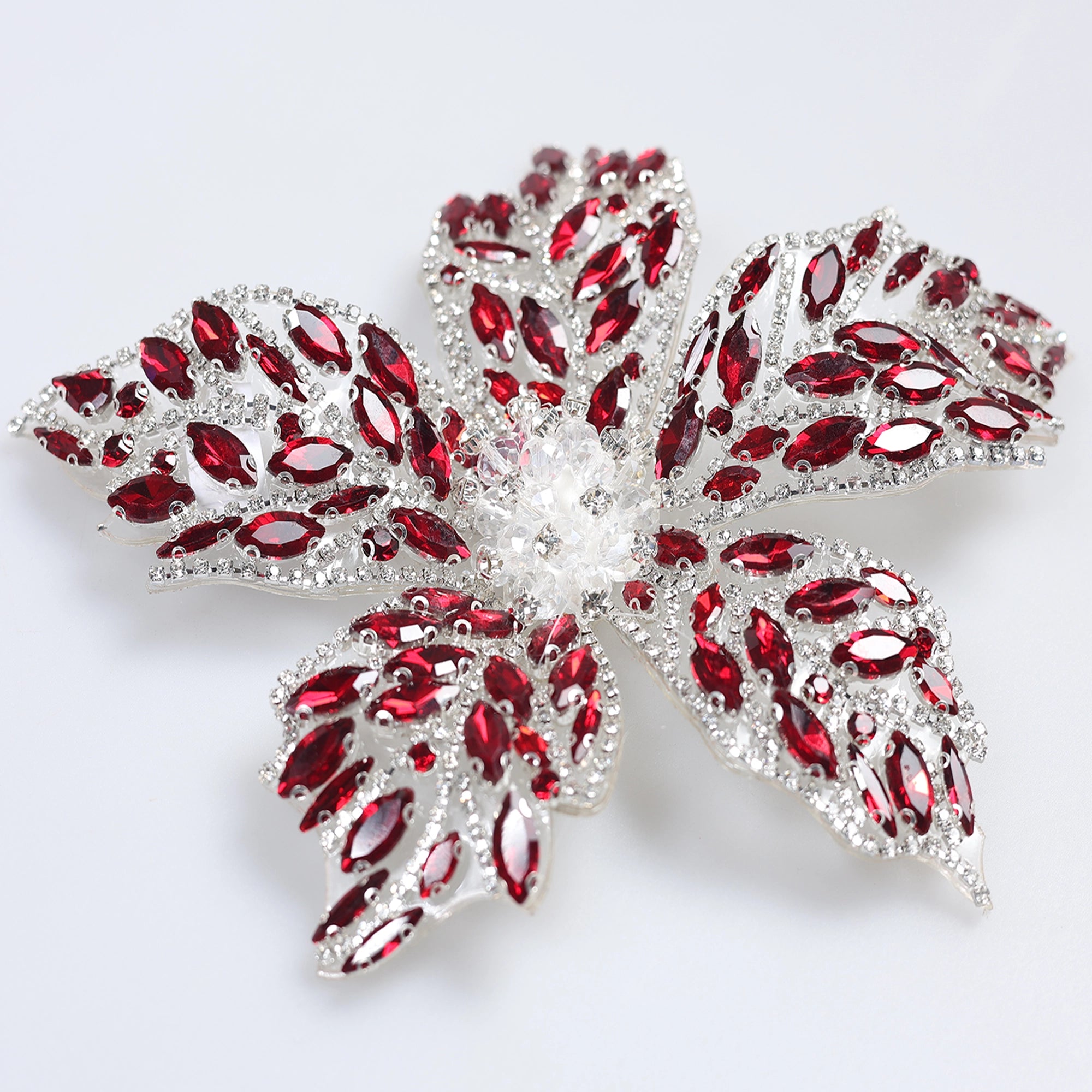 Floare Decorativa Aplicabila cu Strasuri\Cristale 18 cm - Ahura