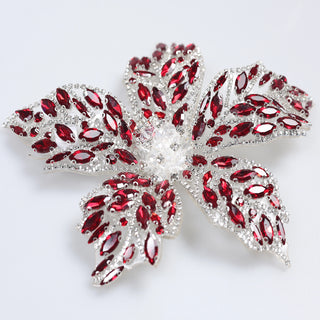 Floare Decorativa Aplicabila cu Strasuri\Cristale 18 cm - Ahura