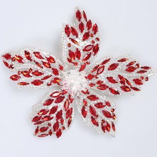 Floare Decorativa Aplicabila cu Strasuri\Cristale 18 cm - Ahura