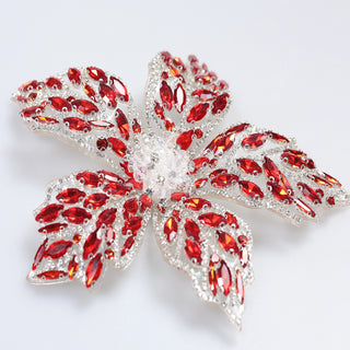 Floare Decorativa Aplicabila cu Strasuri\Cristale 18 cm - Ahura