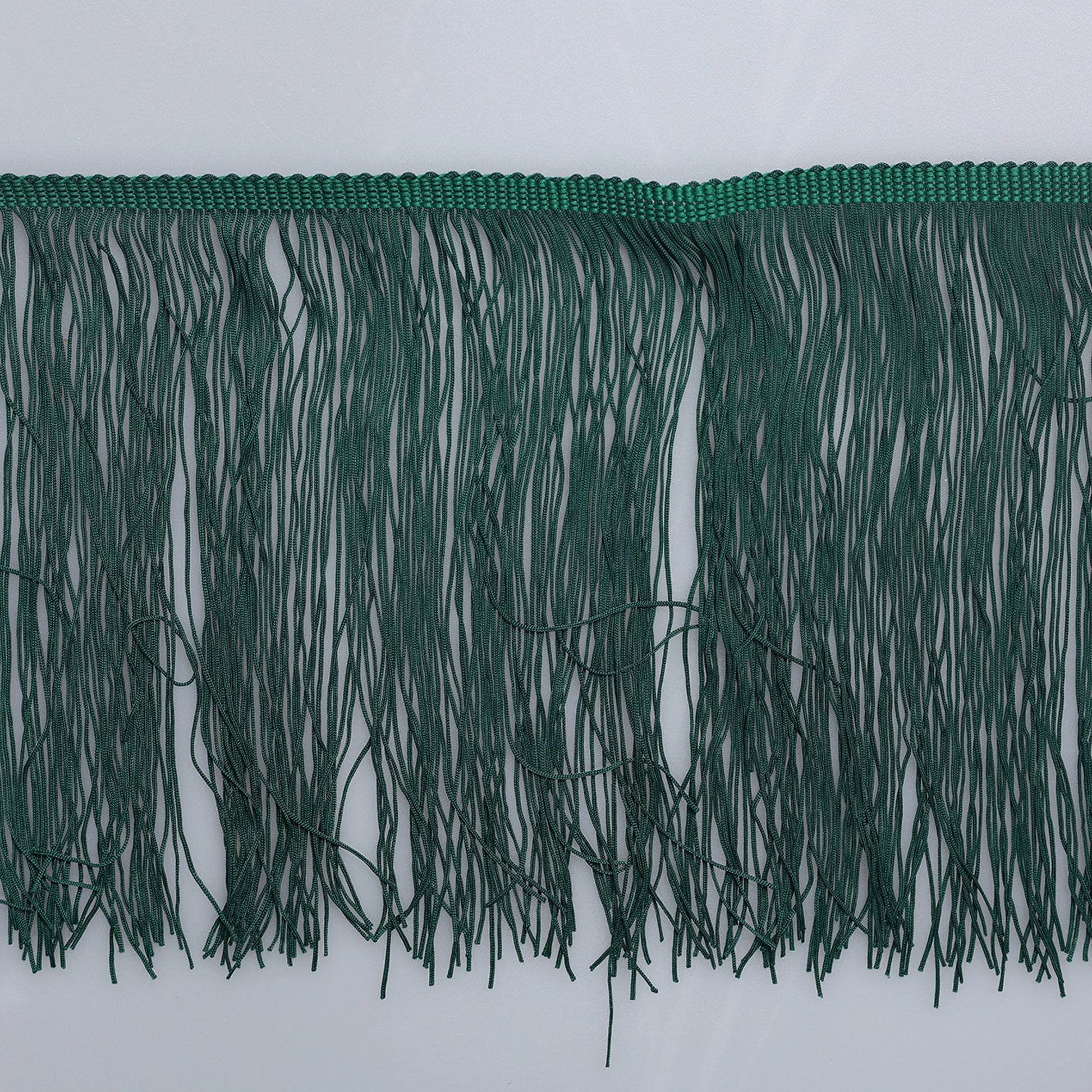 Franjuri decorativi 20 cm Verde Inchis – rolă 10 m