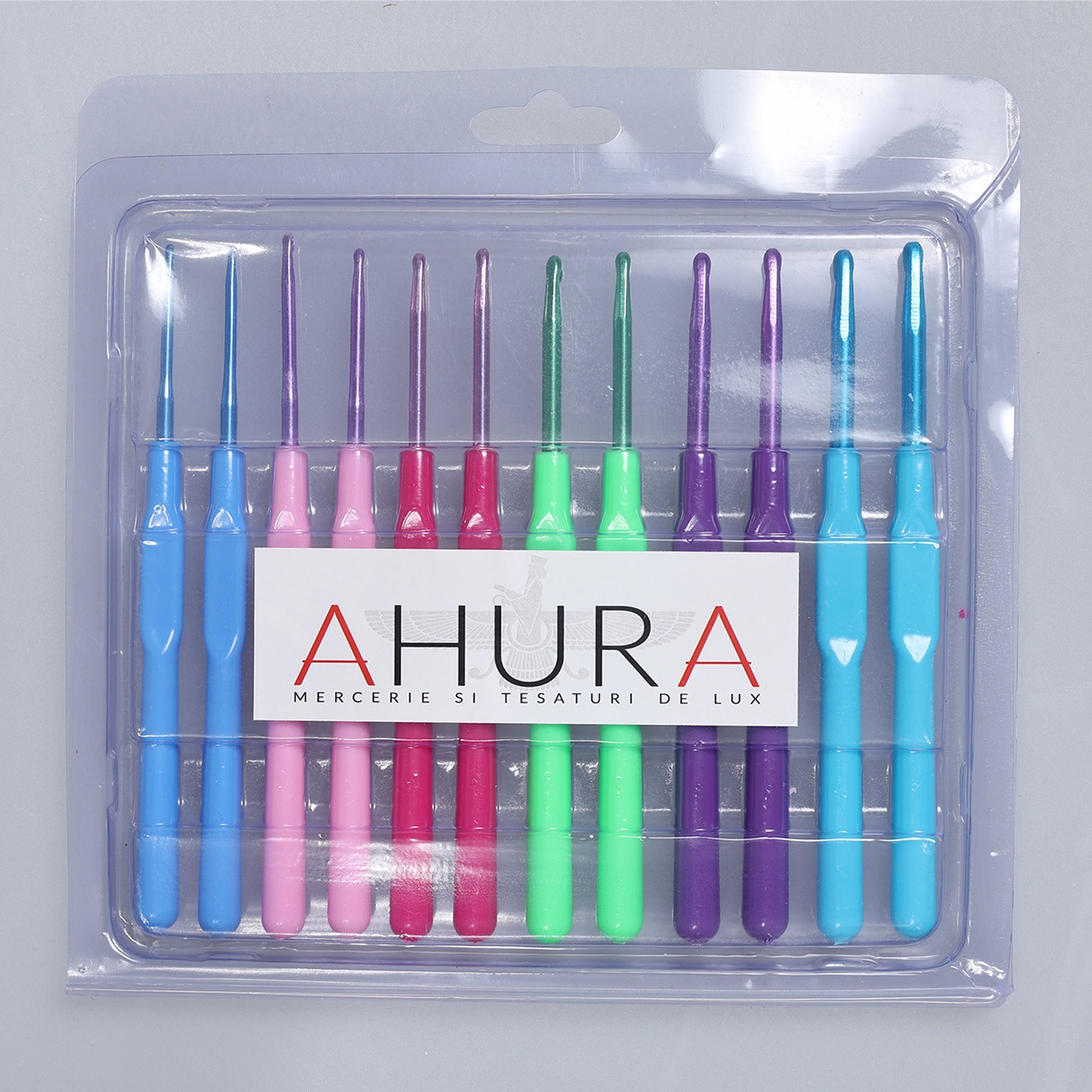 Set 6 croșete 2,5-5,0 mm în blister - Ahura