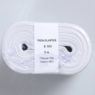 Set 10 Role Elastic 8mm, 5m/rola M204 - Ahura