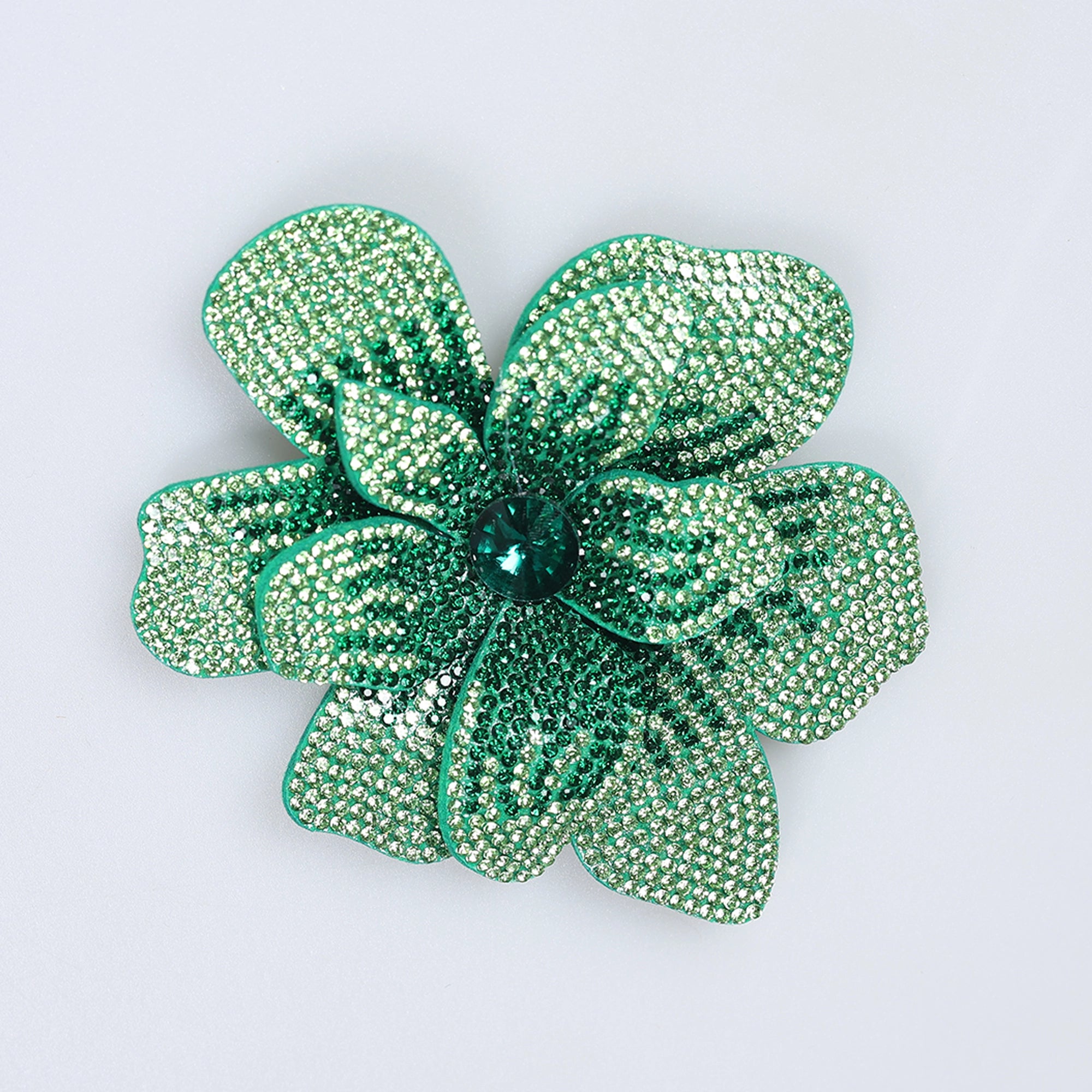 Floare Decorativa Aplicabila cu Strasuri\Cristale Dimensiune: 11 x 11 cm - Ahura