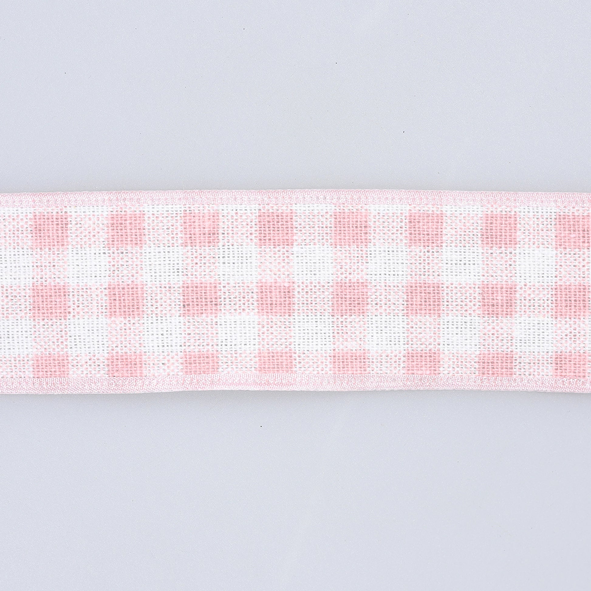 Bandă carouri gingham 4 cm roz
