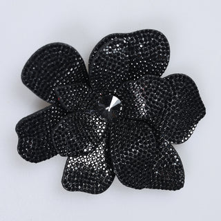 Floare Decorativa Aplicabila cu Strasuri\Cristale Dimensiune: 11 x 11 cm - Ahura