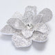 Floare Decorativa Aplicabila cu Strasuri\Cristale Dimensiune: 11 x 11 cm - Ahura