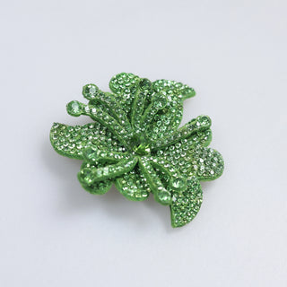 Floare Decorativa Aplicabila cu Strasuri\Cristale Dimensiune: 5 x 5 cm - Ahura