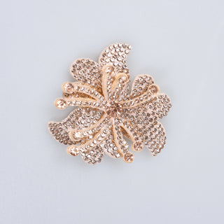 Floare Decorativa Aplicabila cu Strasuri\Cristale Dimensiune: 5 x 5 cm - Ahura