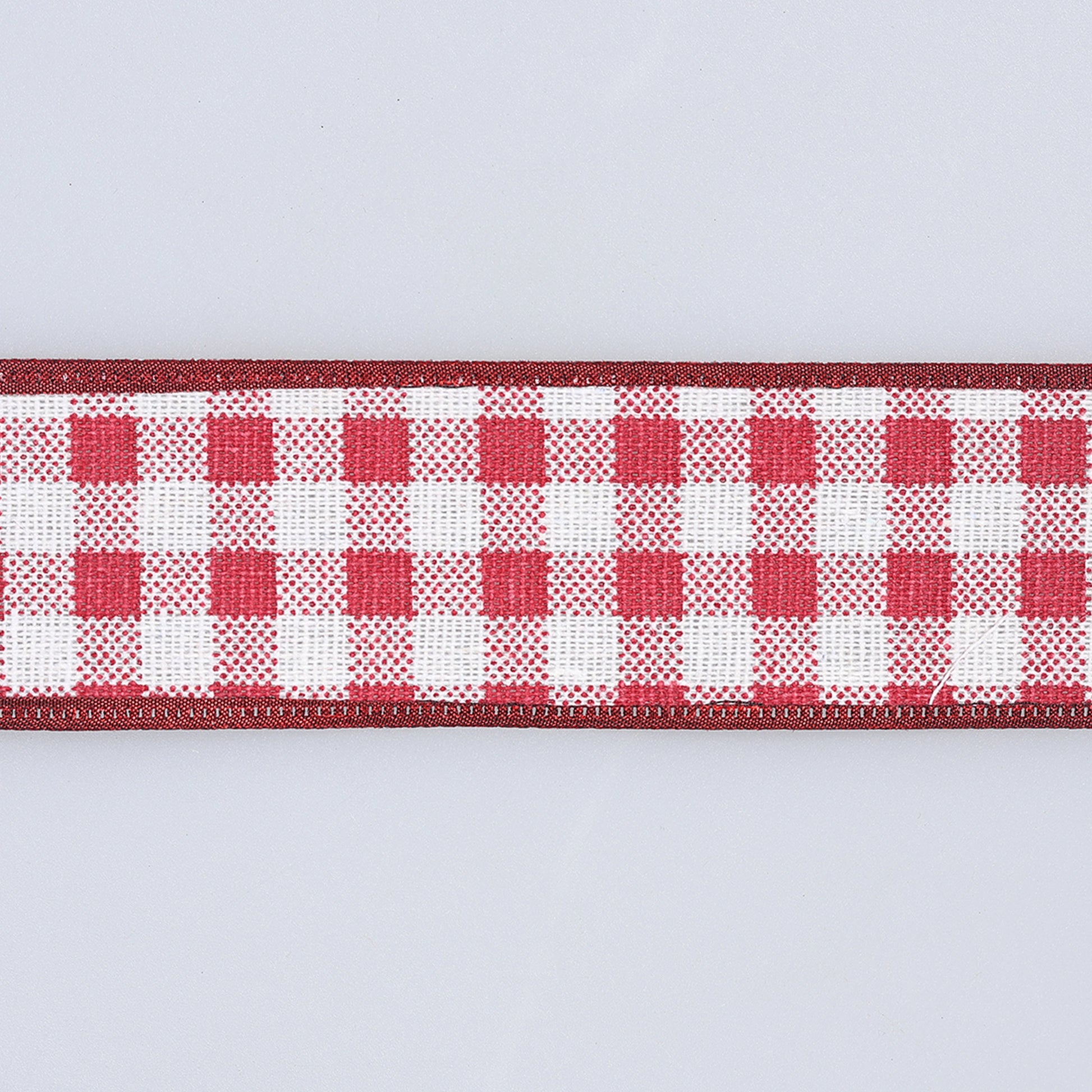 Bandă carouri gingham 4 cm roșu