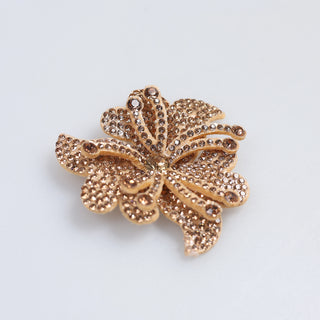 Floare Decorativa Aplicabila cu Strasuri\Cristale Dimensiune: 5 x 5 cm - Ahura