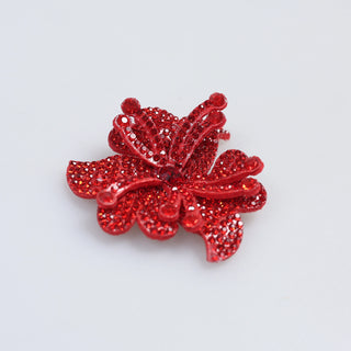 Floare Decorativa Aplicabila cu Strasuri\Cristale Dimensiune: 5 x 5 cm - Ahura