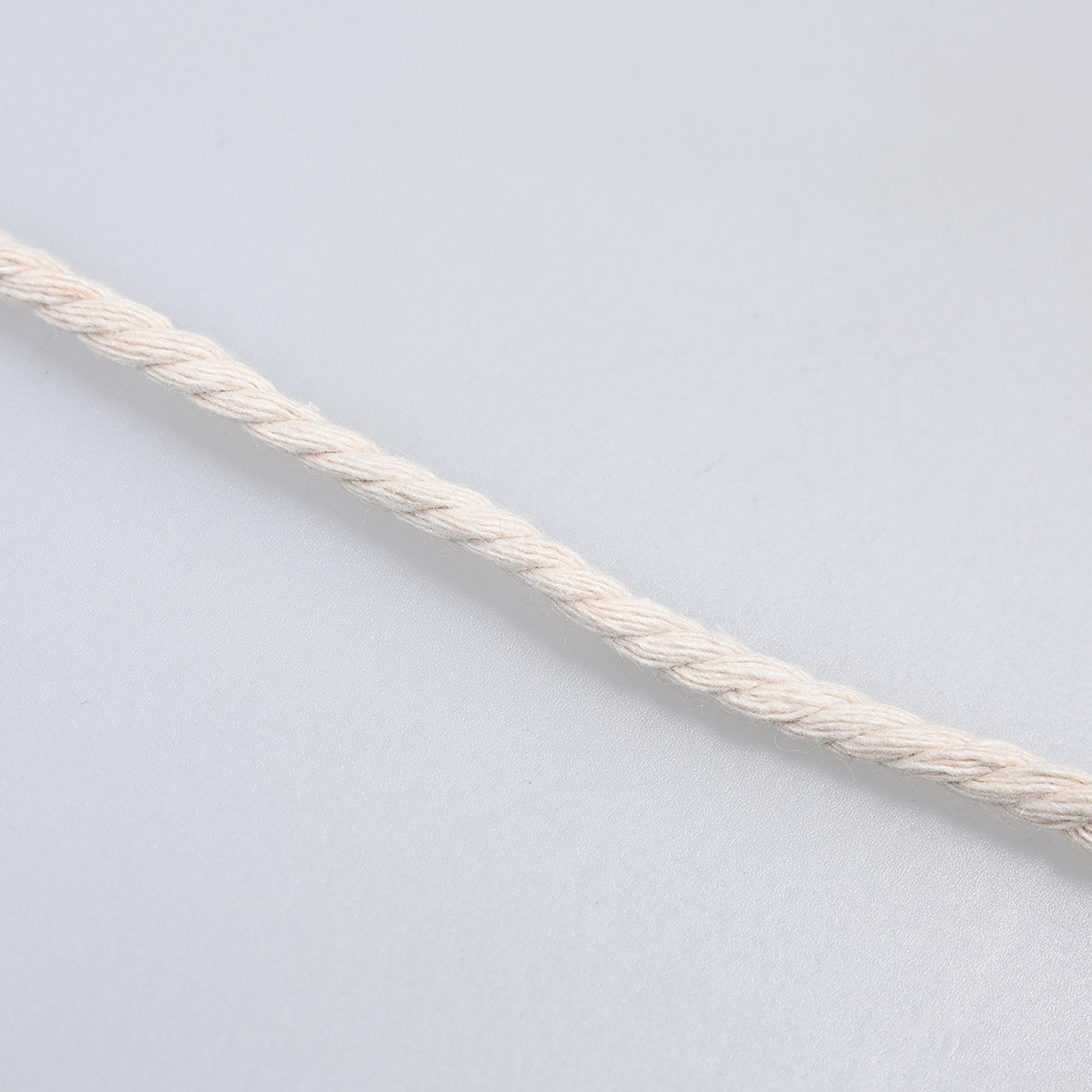 Șnur răsucit bumbac 0,5 cm bej
