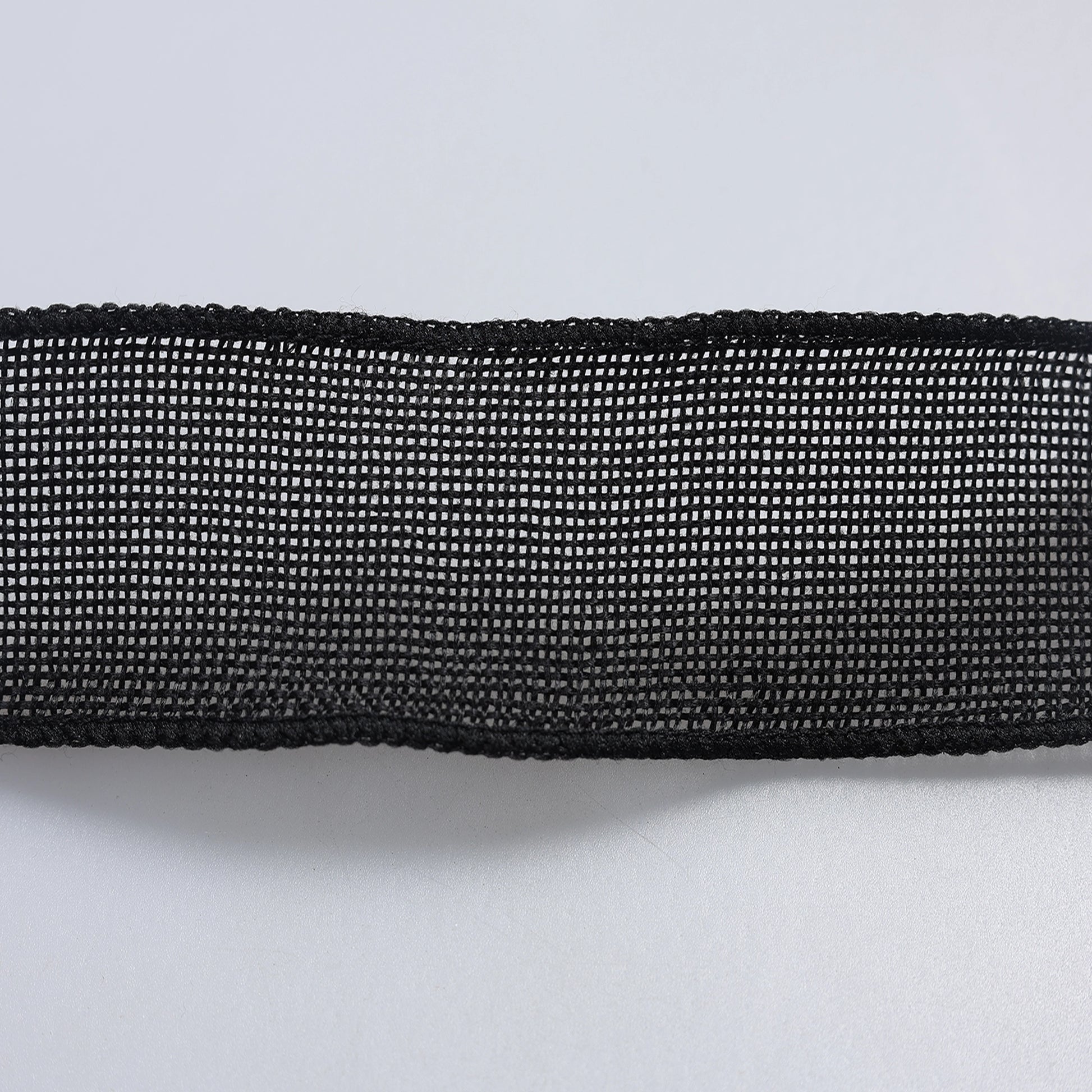 Bandă decorativă 4 cm textură sac negru